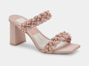 Dolce Vita Paily Pearls Heels in Blush Multi Pearls