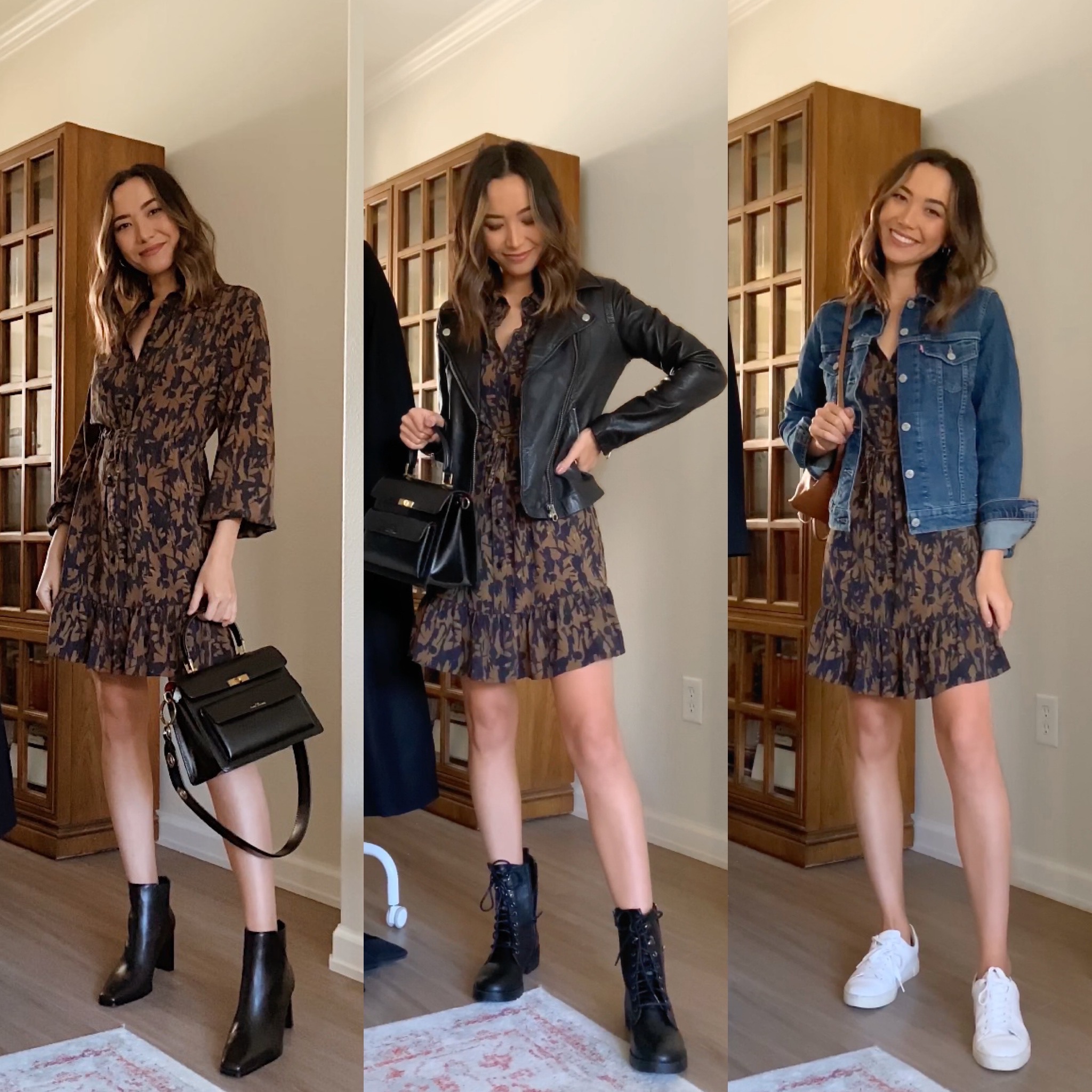 How to Wear a Floral Dress in 3 Steps